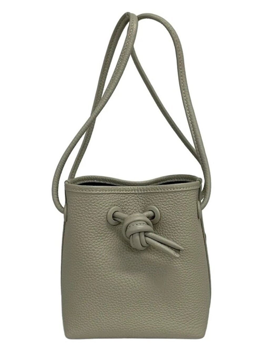 VASIC Bond Mini Mini Gray Beige Leather Tote Bag